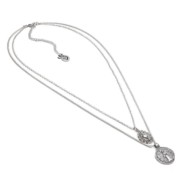 2 CHAIN NECKLACE SACRED HEART
Code LO53148