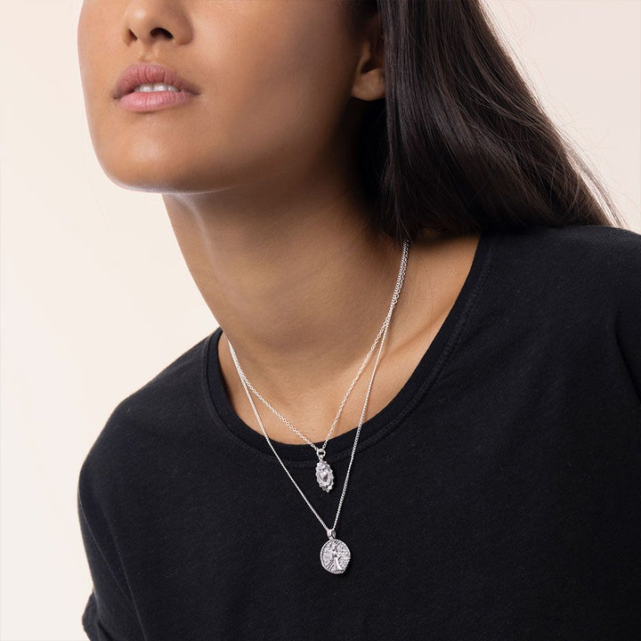 2 CHAIN NECKLACE SACRED HEART
Code LO53148