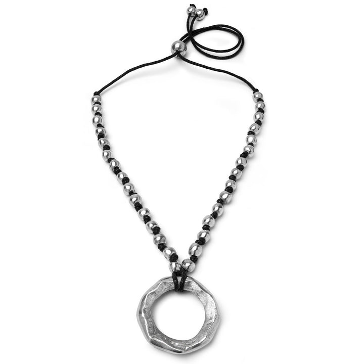 AL02220 COLLIER BOULE CERCLE IRRÉGULIER