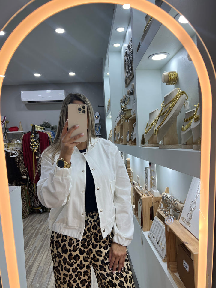 SET JACKET PLAIN Y PANTS PRINT