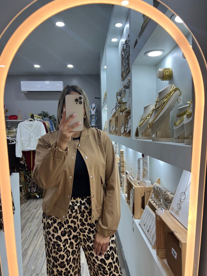 SET JACKET PLAIN Y PANTS PRINT