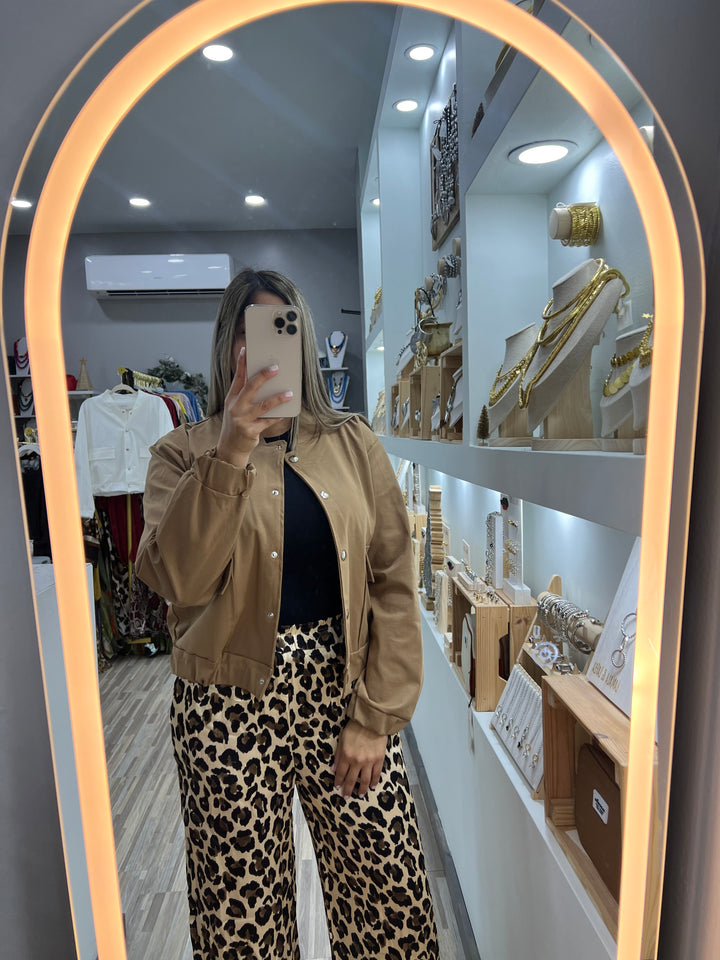 SET JACKET PLAIN Y PANTS PRINT