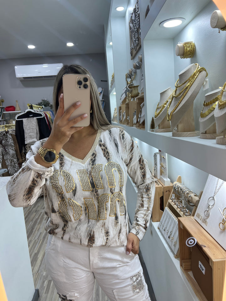 PANTS WHIT PRINT
