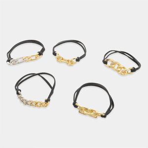 AHT3 - 5pc Hair Tie - Bracelet Set