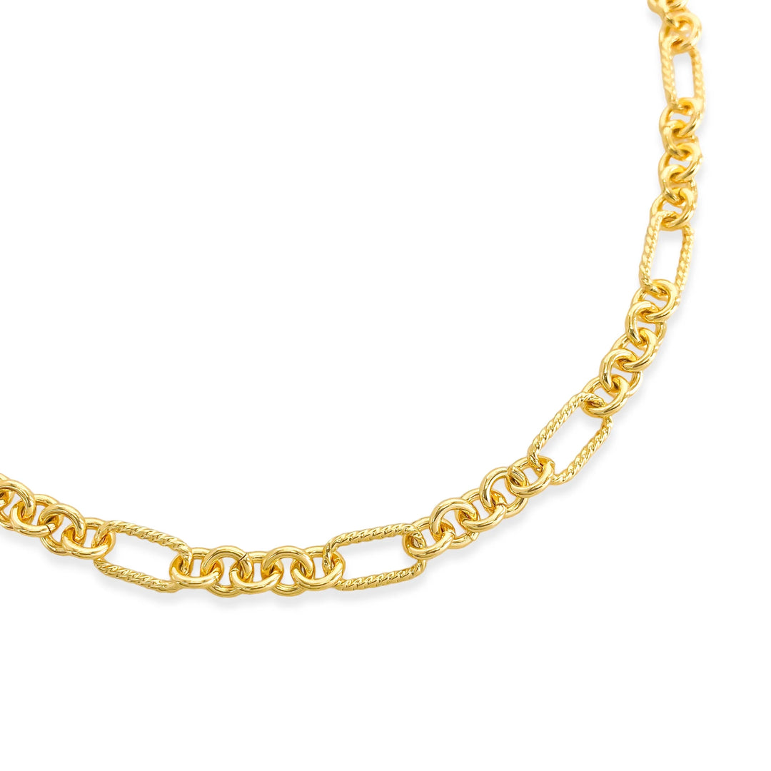 ANK499 - Textured Chain Necklace