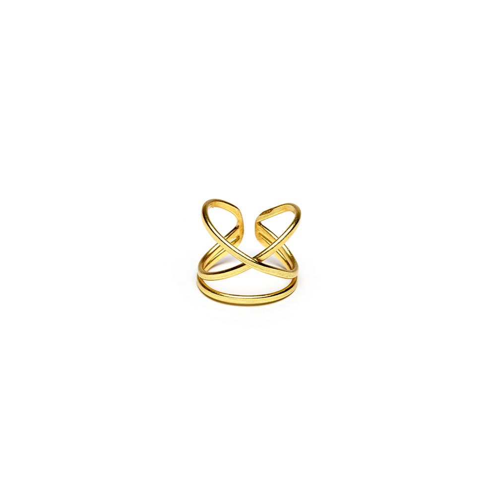 RING CROSSED LINES Code DD15065S