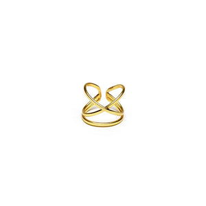 RING CROSSED LINES Code DD15065S