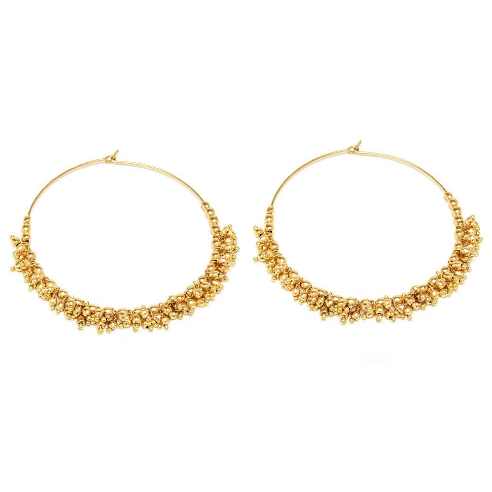 MOGRA HOOPS EARRINGS Code DD16122S