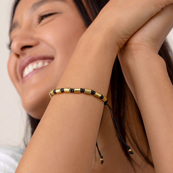 BRACELET MACRAME CYLINDERS Code DRY4503
