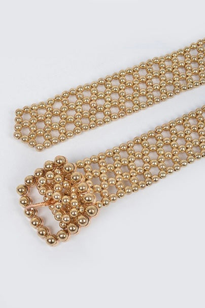 Metal Beaded Iconic Fashion Belt