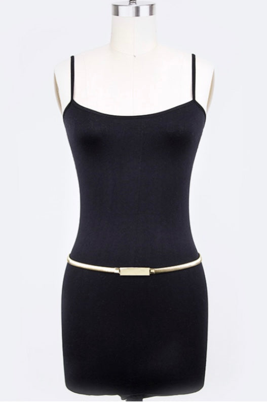 Simple Buckle Fashion Stretch Chain Belt