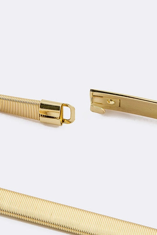 Simple Buckle Fashion Stretch Chain Belt