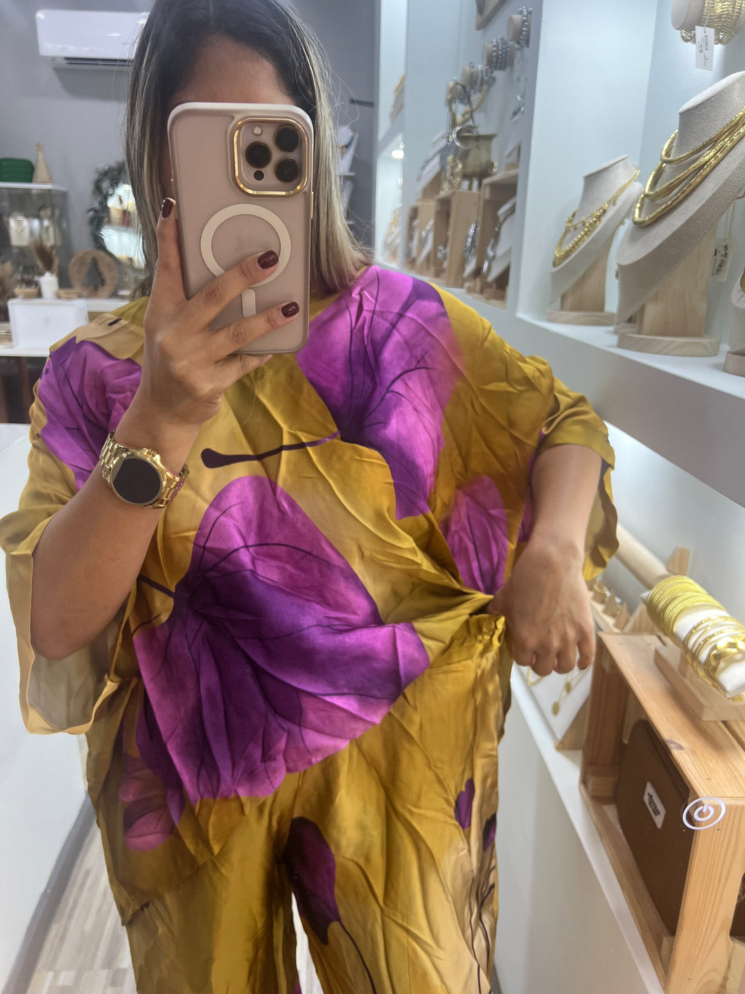 BLOUSE Y PANT  SATIN PRINT