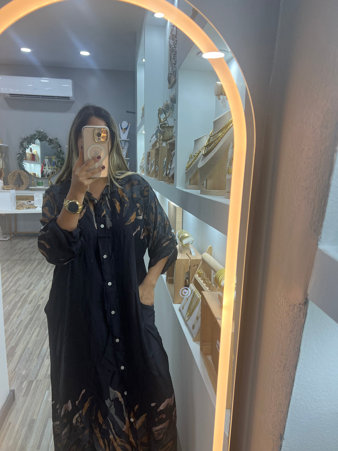 SATIN DRESS SENEFA PRINT