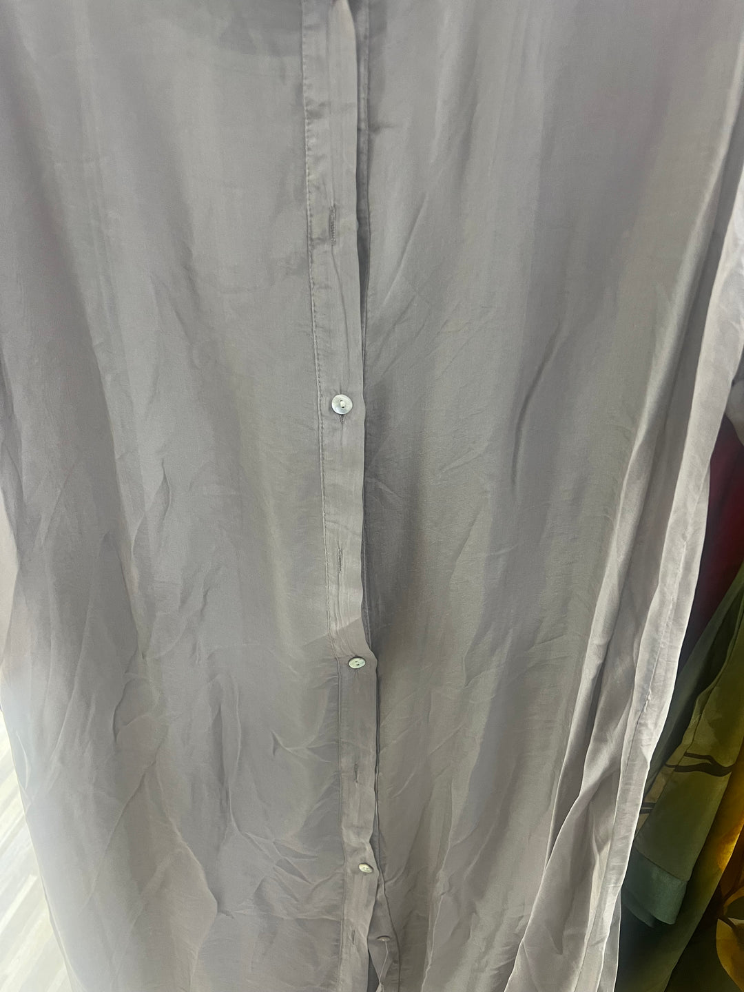 DRESS SILK LONG PLAIN