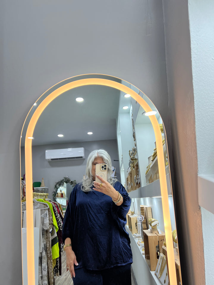 BLOUSE  SATIN PLAIN