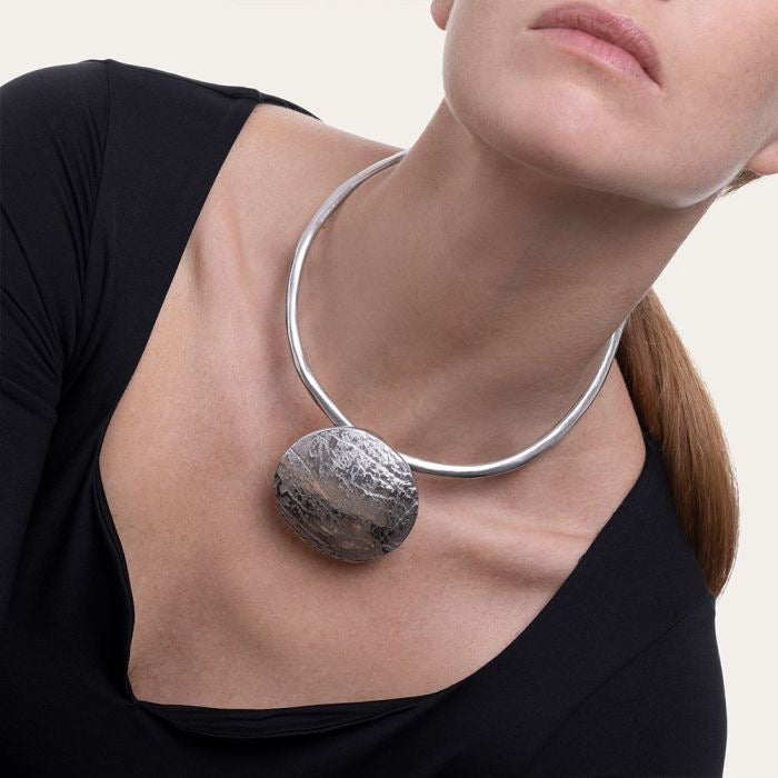 SMALL ROUND RIGID NECKLACE Code AL02226