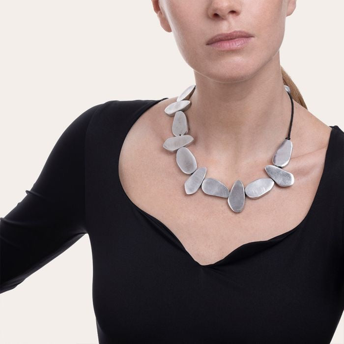 WIRE NECKLACE IRREGULAR SHAPES Code AL02233
