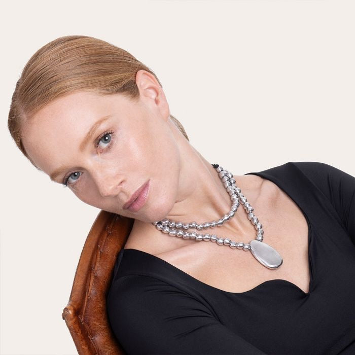 2 WIRE SPHERES NECKLACE Code AL02232