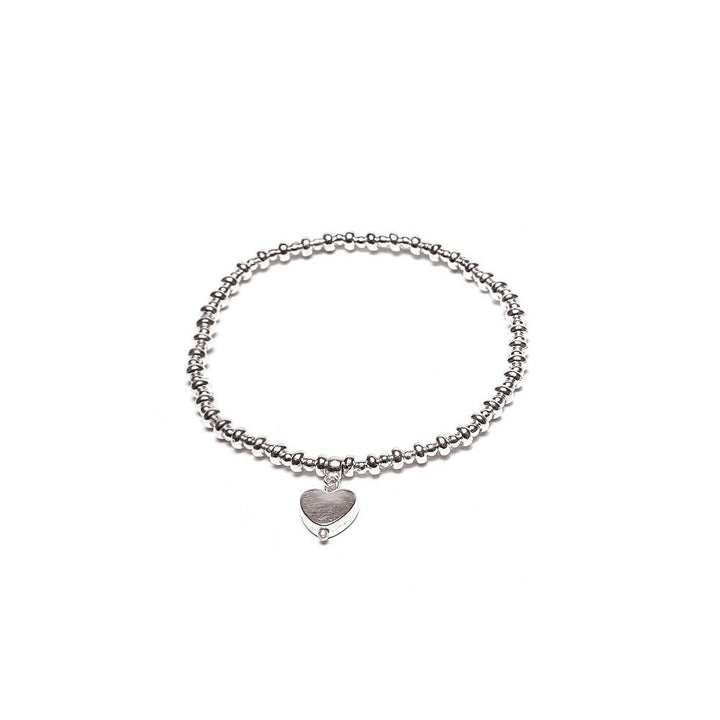ELASTIC BRACELET SINGLE HEART CHARM