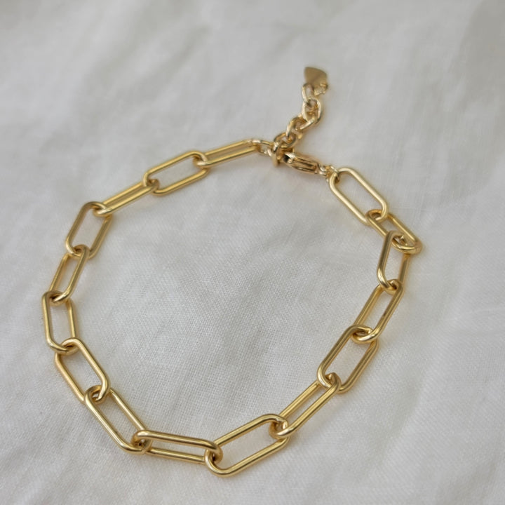Paperclip anklet