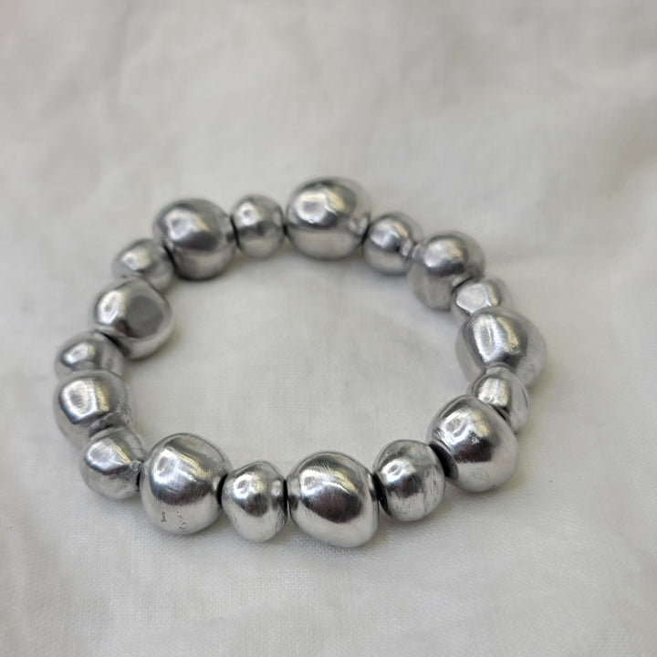 ELASTIC BRACELET BIG AND SMALL SPHERES AL 01130