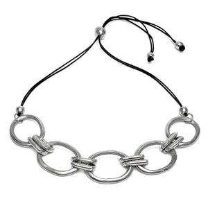 SHORT WIRE NECKLACE OVAL CHAIN