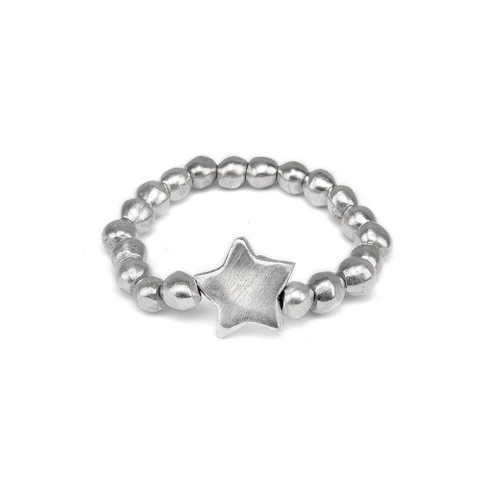ELASTIC BRACELET SPHERES AND STAR CODE AL01133